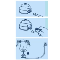 Kruzzel 24960 Dětský zavlažovač ve tvaru rakety
