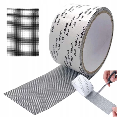 Verk 11373 Lepiaca páska na opravu okenných sietí 50 mm x 2 m sivá, 2 ks