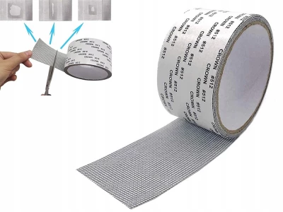 Verk 11373 Lepiaca páska na opravu okenných sietí 50 mm x 2 m sivá, 2 ks