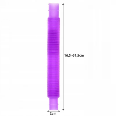 Kruzzel 19739 Stavebnice natahovací trubičky antistres 16,5 - 51 cm 4 x 10 ks