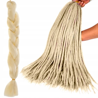 Soulima 23556 Vlasy Kanelové syntetické Copánky blond, 2 ks