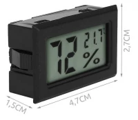 Ruhhy 9310 Digitální LCD Teploměr a Vlhkoměr Vnitřní do panelu, 2 ks