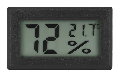Ruhhy 9310 Digitální LCD Teploměr a Vlhkoměr Vnitřní do panelu, 2 ks