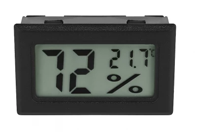 Ruhhy 9310 Digitální LCD Teploměr a Vlhkoměr Vnitřní do panelu, 2 ks