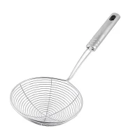 Pronett XJ5270 Kuchynská naberačka na vyprážanie, penová, 15 cm, nerezová oceľ, 4 ks