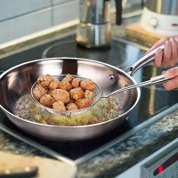 Pronett XJ5270 Kuchynská naberačka na vyprážanie, penová, 15 cm, nerezová oceľ, 4 ks
