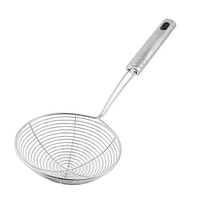 Pronett XJ5270 Kuchynská naberačka na vyprážanie, penová, 15 cm, nerezová oceľ, 4 ks
