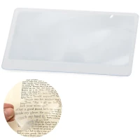 Verk 09122 Fresnelova obdĺžniková lupa na čítanie 85 x 55 mm, 4 ks