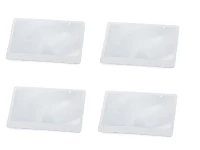 Verk 09122 Fresnelova obdĺžniková lupa na čítanie 85 x 55 mm, 4 ks