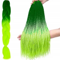 Soulima Kanekalonové vrkoče Ombre green neon 2 ks
