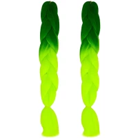 Soulima Kanekalonové vrkoče Ombre green neon 2 ks