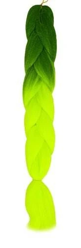 Soulima Kanekalonové vrkoče Ombre green neon 2 ks
