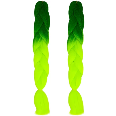 Soulima Kanekalonové vrkoče Ombre green neon 2 ks