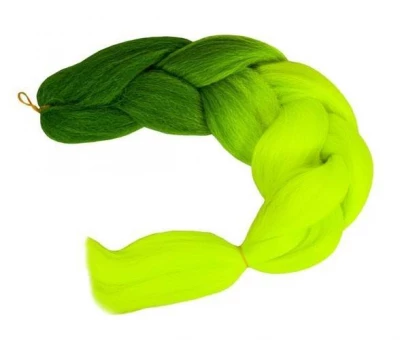 Soulima Kanekalonové vrkoče Ombre green neon 2 ks