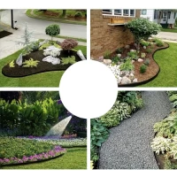 Gardlov 24562 Záhradný plastový obrubník 60 mm, 10 m s kolíkmi