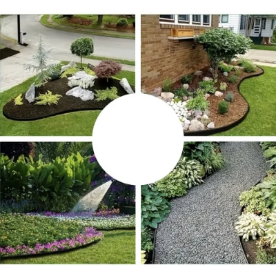 Gardlov 24562 Záhradný plastový obrubník 60 mm, 10 m s kolíkmi