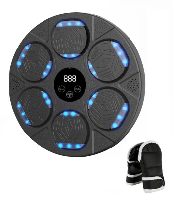 Gordon G860 Elektronický boxovací nástěnný terč s rukavicemi, Bluetooth, černý
