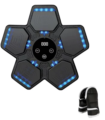 Gordon G859 Elektronický boxovací nástěnný terč s rukavicemi, Bluetooth, černý