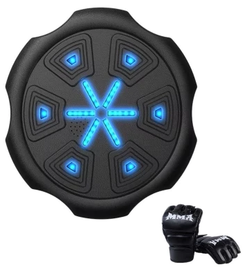 Gordon G856 Elektronický boxovací terč na stenu s rukavicami, Bluetooth, čierny