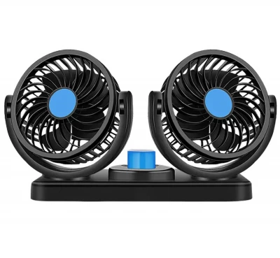 APT AG890 Dvojitý ventilátor do auta černý