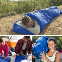 APT BQ26E Turistický spací pytel 200 cm, světle modrý