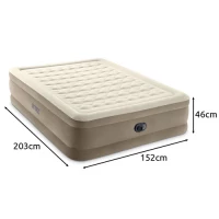 Intex 64428 Nafukovací matrac s pumpou 152 x 203 x 46 cm