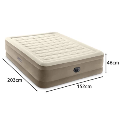 Intex 64428 Nafukovací matrac s pumpou 152 x 203 x 46 cm