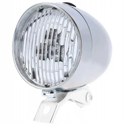 APT ZD14B Predné LED svetlo batérie Retro strieborné