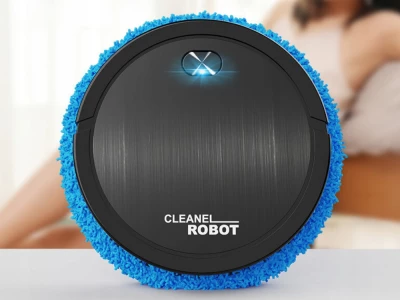 Verk 24521 Robotický vysávač s USB mopom, 55db, biely