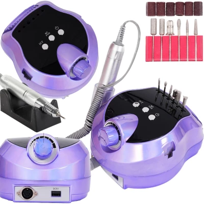 Verk 24497 Bruska na nehty s nástavci 45000 rpm, 80 W, fialová