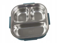 Verk 07332 Svačinový box s přihrádkami a příborem 1000 ml, modrý
