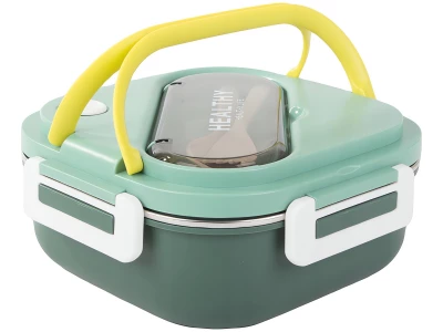 Verk 07332 Svačinový box s přihrádkami a příborem 1000 ml, modrý
