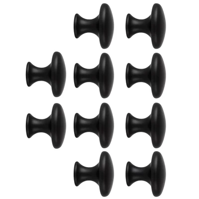 Ruhhy 25679 Nábytkové úchyty 30 mm, 10 ks čierne