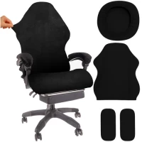 Dunmoon 25824 Elastický potah s područkami na herní židli černý