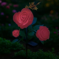 Gardlov 25282 Zahradní solární osvětlení růže, 80 cm