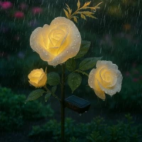 Gardlov 25282 Zahradní solární osvětlení růže, 80 cm