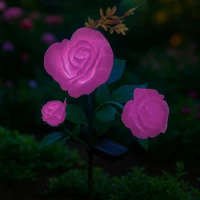Gardlov 25282 Zahradní solární osvětlení růže, 80 cm