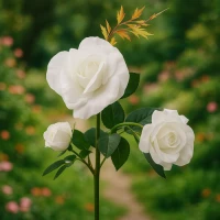 Gardlov 25282 Zahradní solární osvětlení růže, 80 cm