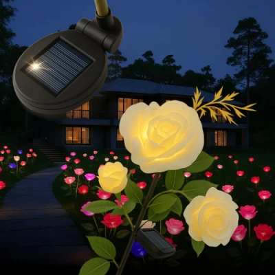 Gardlov 25282 Zahradní solární osvětlení růže, 80 cm