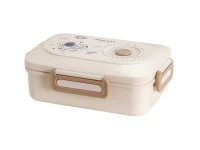 Verk 07326 Svačinový box s přihrádkami a příborem 1500 ml, bílý