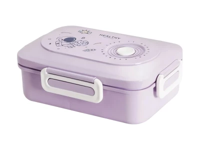 Verk 07326 Svačinový box s přihrádkami a příborem 1500 ml, bílý