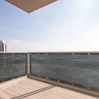 KIK KX3157 Balkonová zástěna síťovaná 105 x 700 cm, černá