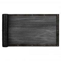 KIK KX3157 Balkonová zástěna síťovaná 105 x 500 cm, černá
