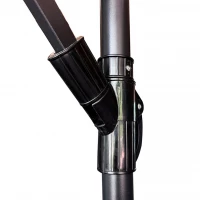 KIK KX3313 Slunečník s boční nohou 290 cm černý