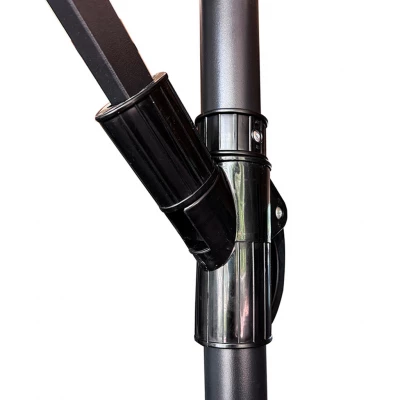 KIK KX3313 Slunečník s boční nohou 290 cm černý