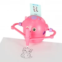 KIK KX3146 Vzdelávací robot pre deti - učenie kreslenia a angličtiny, ružový