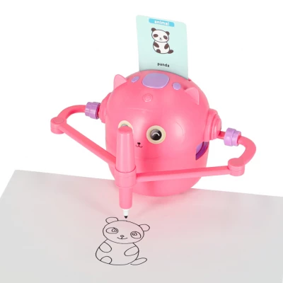 KIK KX3146 Vzdelávací robot pre deti - učenie kreslenia a angličtiny, ružový