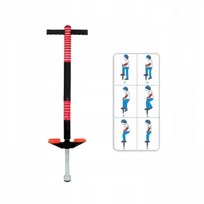 KIK KX3134 Skákacia tyč Pogo, do 40 kg, červená