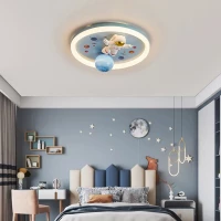 KIK KX3167 LED Stmívatelné dětské stropní svítidlo LED, 55W, astronaut