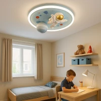 KIK KX3167 LED Stmívatelné dětské stropní svítidlo LED, 55W, astronaut